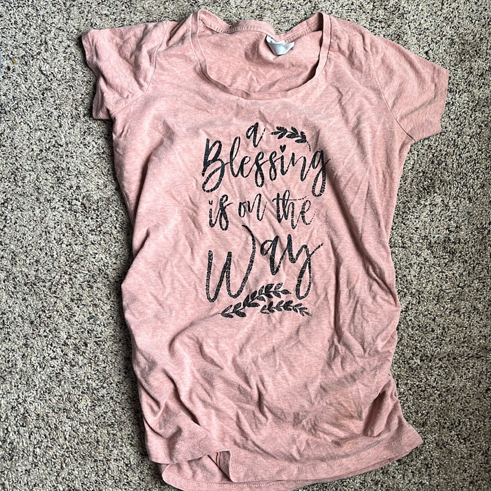 Maternity “blessing is on the way” shirt